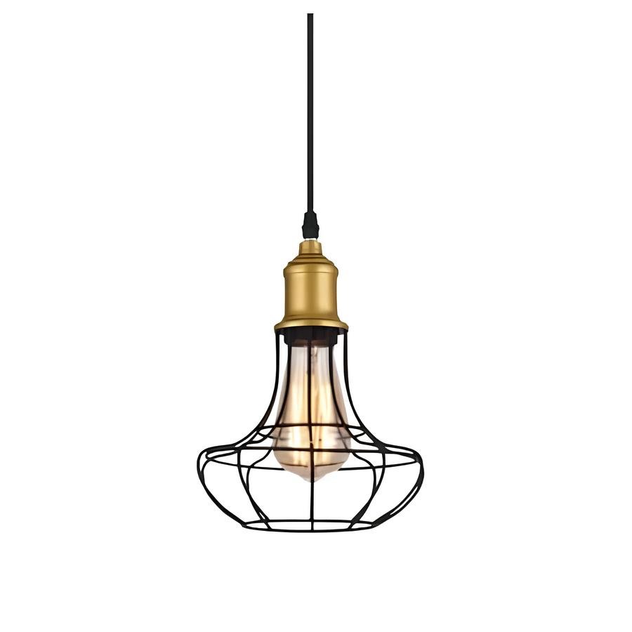 Kit 10 Pendente Aço Taschibra 40w Vintage 185 Preto Lustre