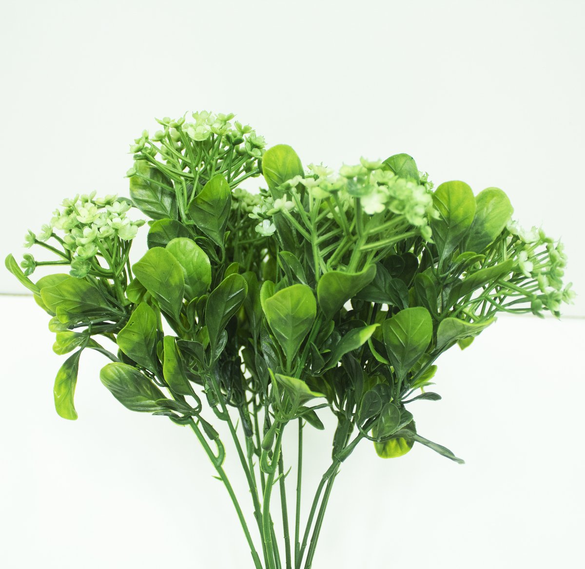 Kit 10 Plantas Kalanchoe Artificial Flores Verde Jardim 30cm