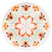 Kit 10 Pratos Rasos Unni Flowers Oxford® Cerâmica 26 Cm