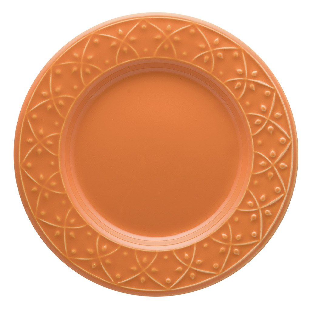 Kit 10 Pratos de Sobremesa Mendi Sunset Oxford® Cerâmica 20cm