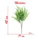 Kit 10 Ramos Decoração Arranjo Samambaia 42cm