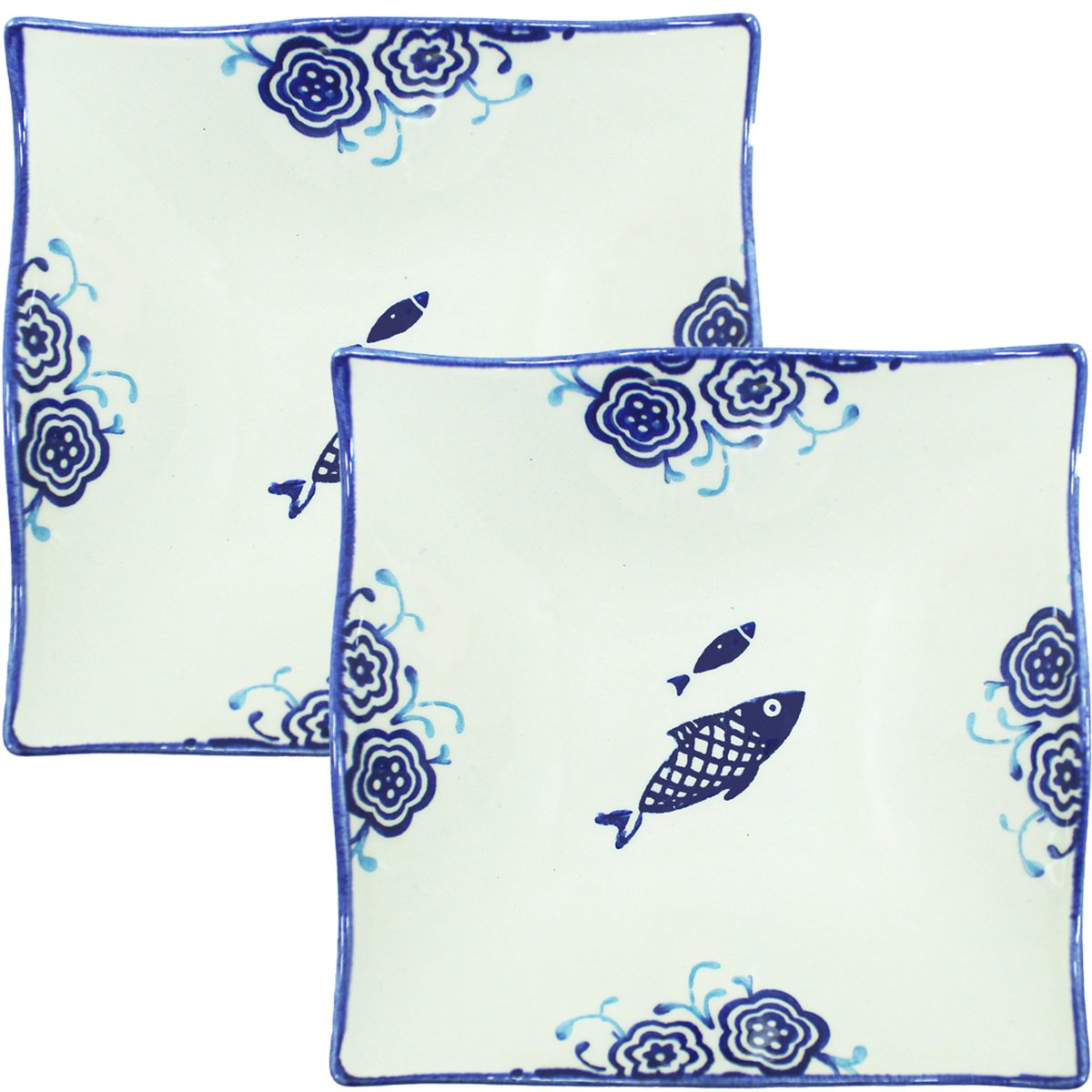 Kit 10 Tigela Sobremesa Bowl Peixe Praia Oceano Náutico 14cm