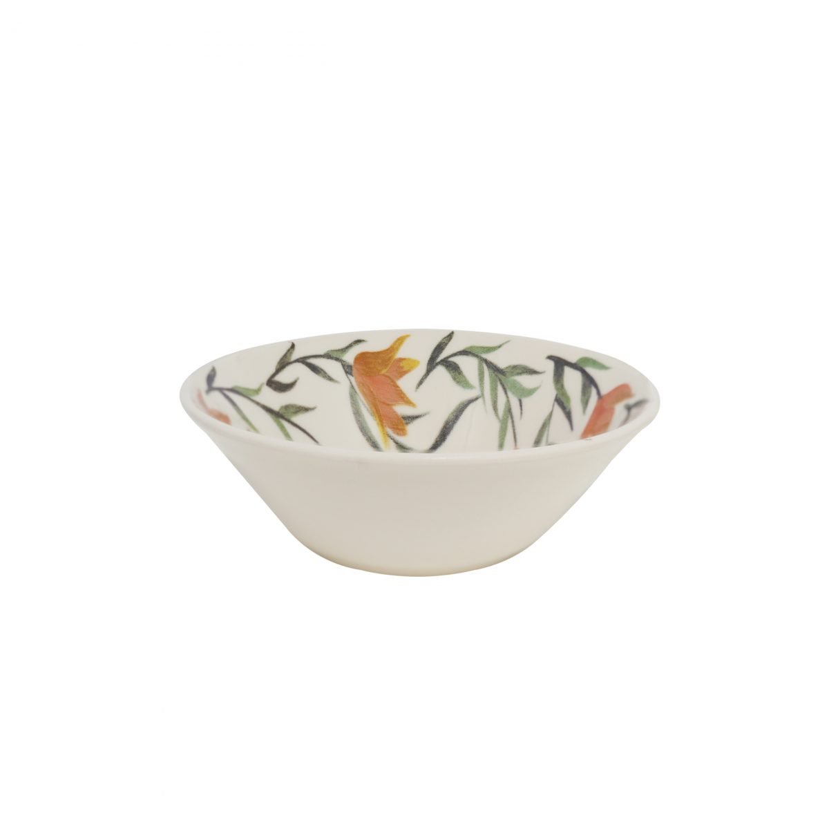 Kit 10 Tigela Sobremesa Pequena Bowl Conic Dona Lírios 500ml