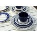 Kit 10 Xícara Biona Com Pires Cerâmica Vintage Cafezinho 65ml