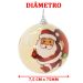 Kit 12 Bola De Natal Árvore De Natal Enfeite Papai Noel 75mm