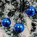 Kit 12 Bolas Azul Lisa Decoração Natalino Árvore Natal 60mm
