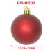 Kit 12 Bolas Vermelha Natal Decoração Árvore De Natal 55mm