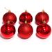 Kit 12 Bolas Vermelhas Enfeite Natalino Árvore Natal 40mm