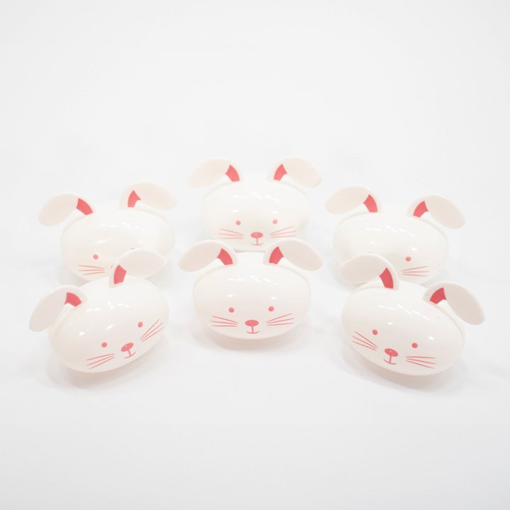 Kit 12 Coelhos de Páscoa em Formato em Ovo Enfeite Decorativo