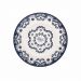 Kit 12 Pratos Sobremesa Lanche Floreal Energy Floral Oxford® Cerâmica Dupla Estampa 20cm
