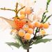Kit 12 Ramos Artificiais Decoração de Páscoa Frutas e Passarinho 23cm