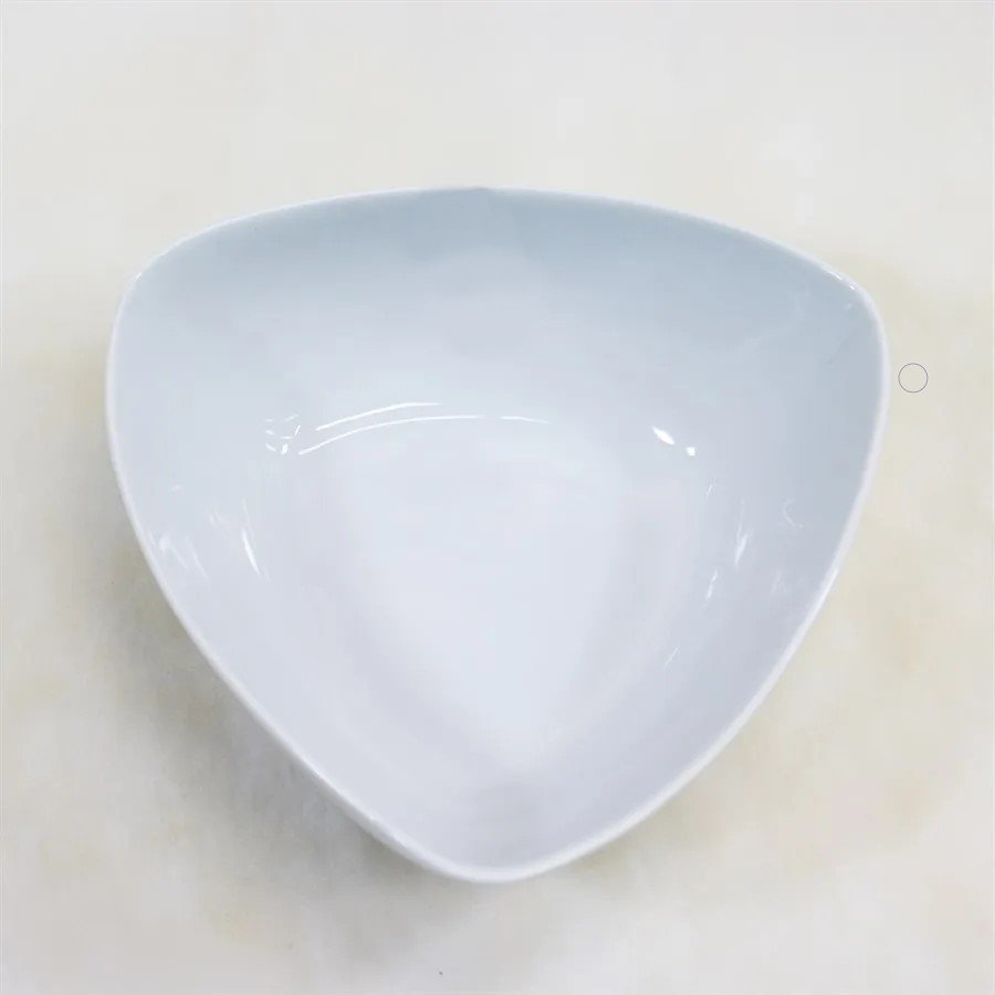 Kit 12 Tigela De Melamina Gourmet Triangular 1,4L 22X8 cm