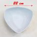 Kit 12 Tigela De Melamina Gourmet Triangular 1,4L 22X8 cm