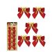 Kit 15 Laços De Bolinhas 9cm Decoração Natalina Brilhante