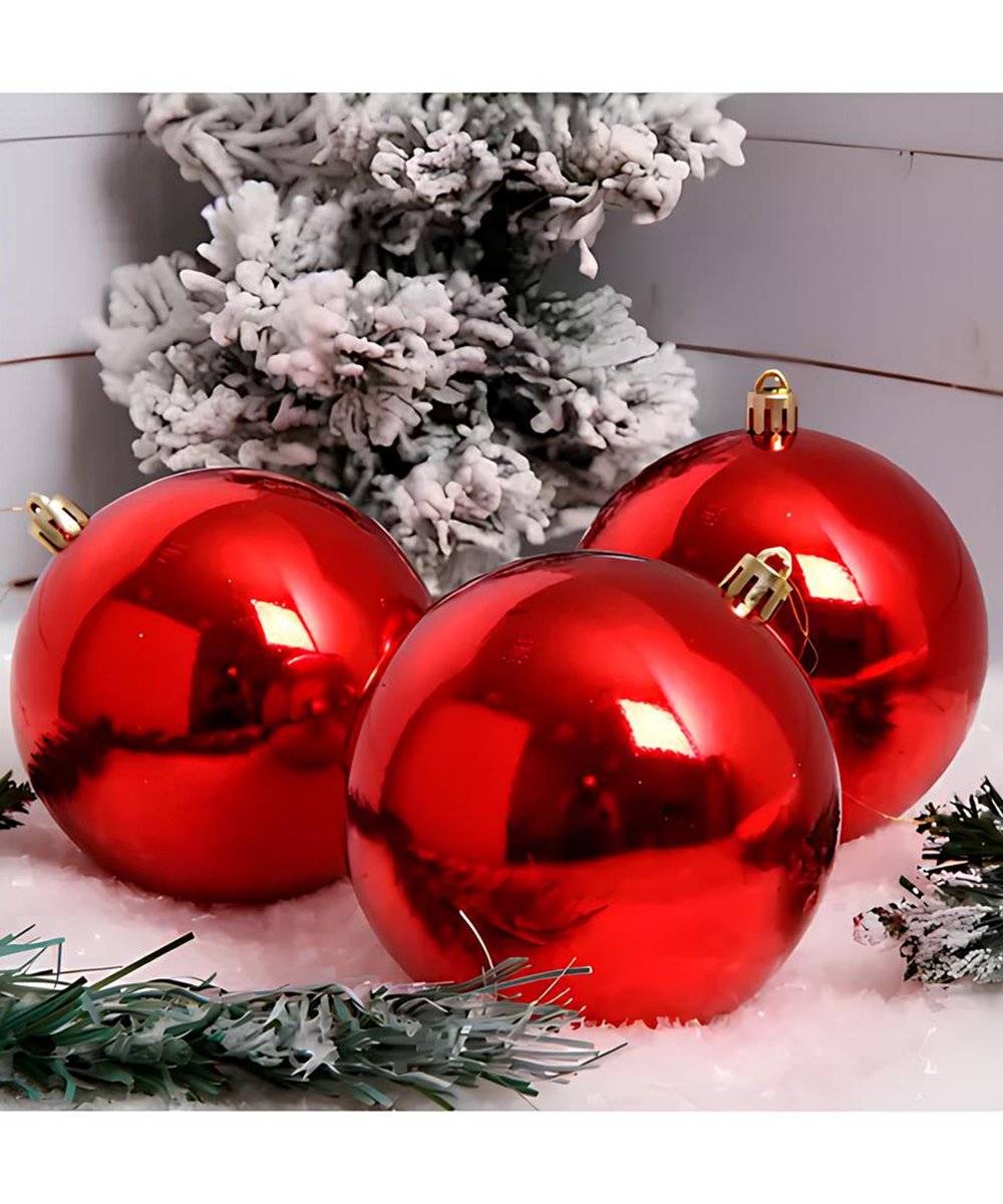 Kit 16 Bola Vermelha Decoração De Natal Árvore De Natal 60mm