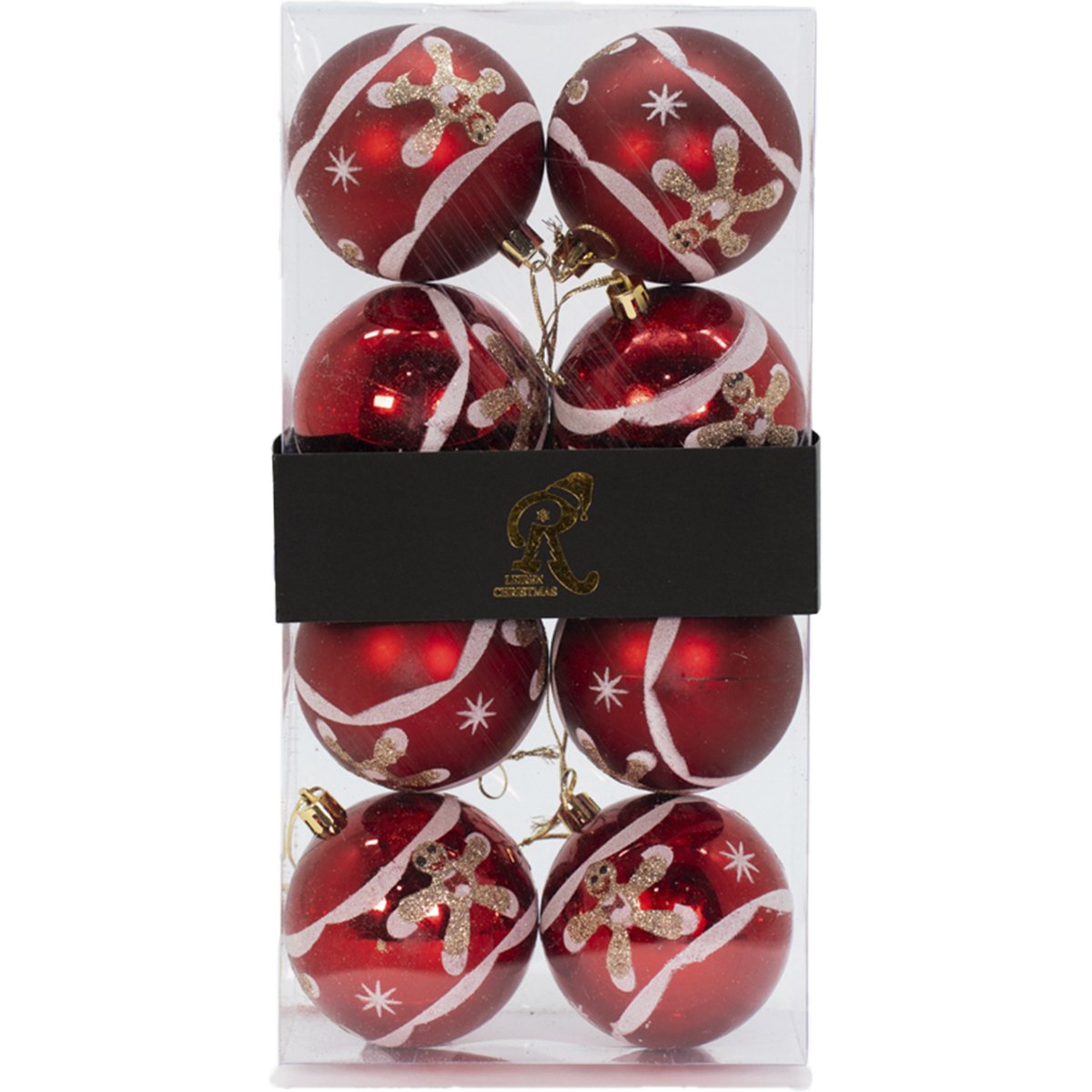 Kit 16 Bolas Enfeite Natalino Árvore Natal Vermelho Branco