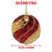 Kit 18 Enfeite Bola Natalina Árvore Natal Vermelho Artesanal