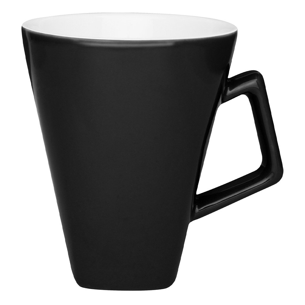 Kit 2 Canecas Quartier Bicolor Preto Oxford® Cerâmica 350ml