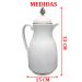 Kit 2 Garrafa Térmica De Mesa Café Com Leite Chá De 1 Litro