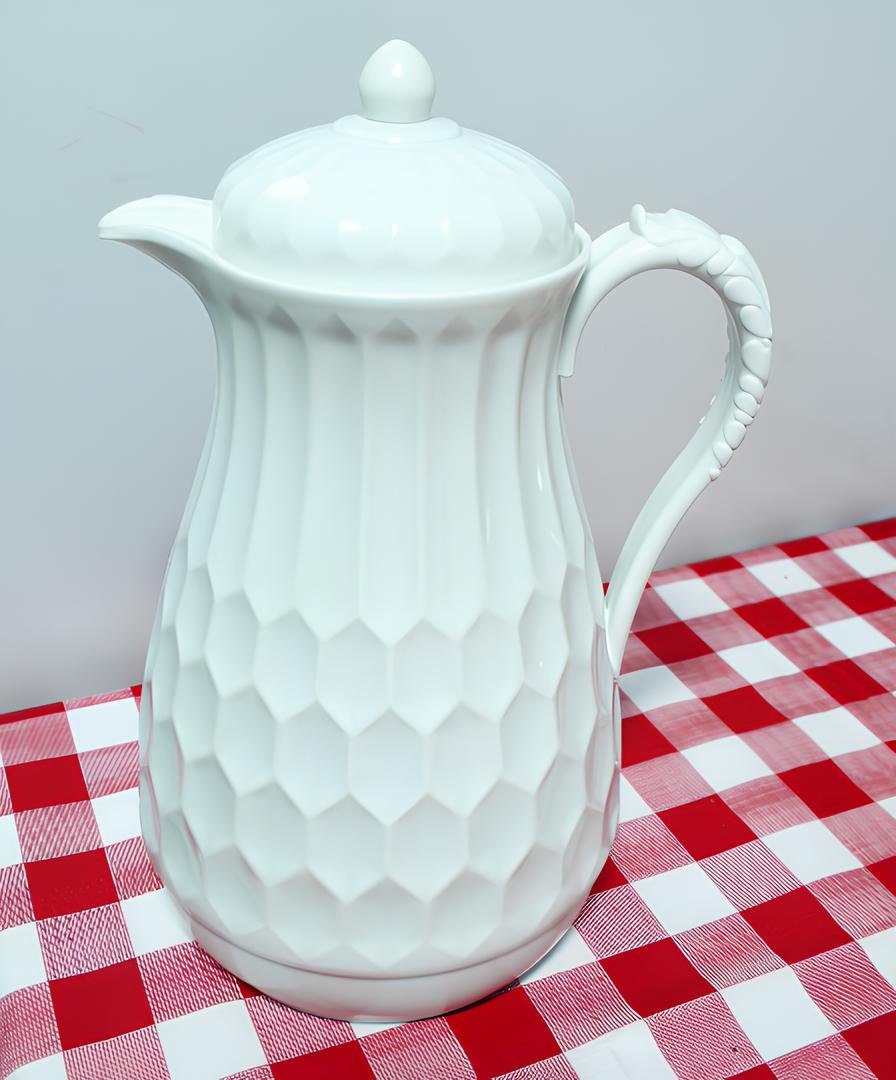 Kit 2 Garrafa Térmica De Mesa Elegante Vintage Café Leite 1L