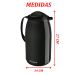 Kit 2 Garrafa Térmica De Mesa Veneza 1L Café Com Leite