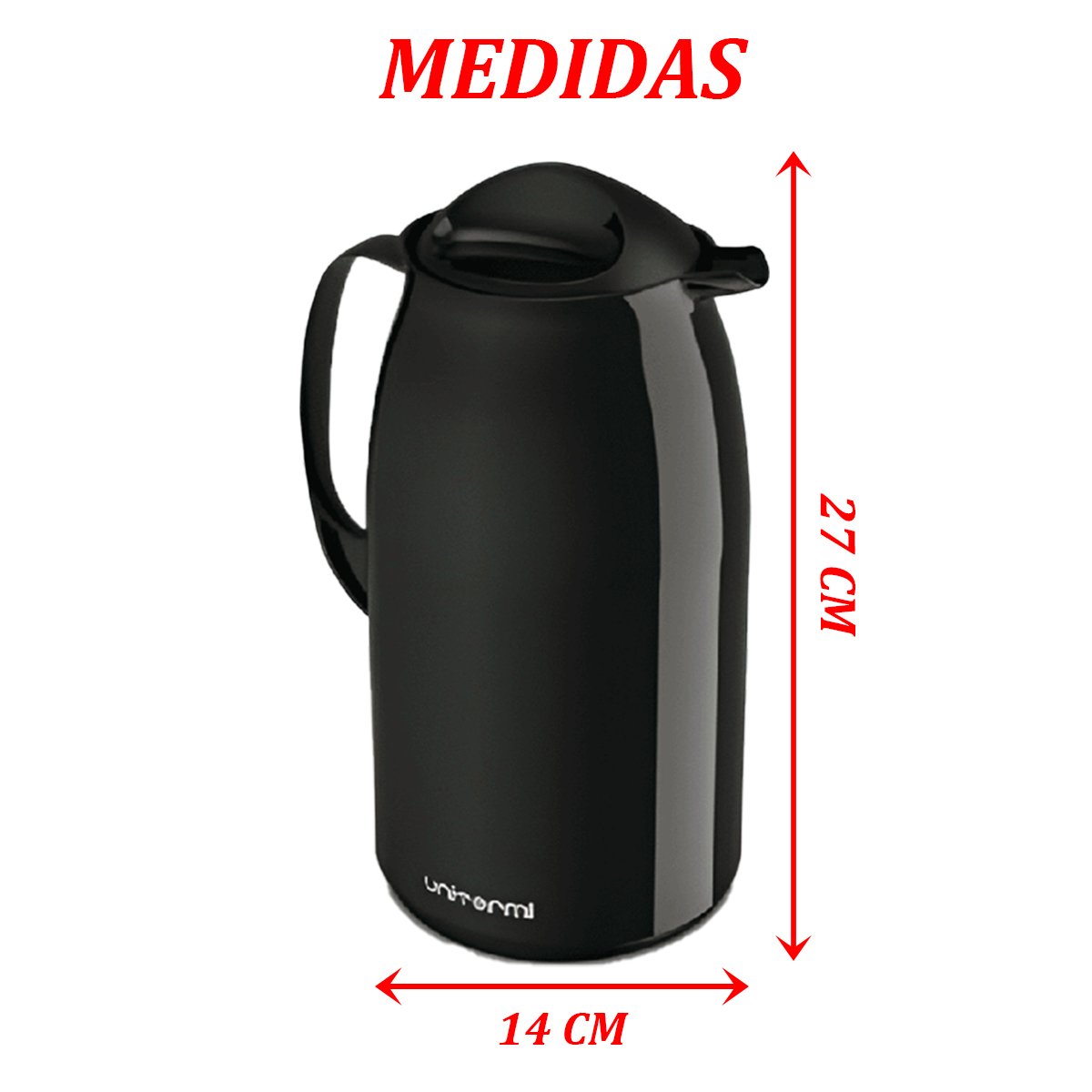 Kit 2 Garrafa Térmica De Mesa Veneza 1L Café Com Leite