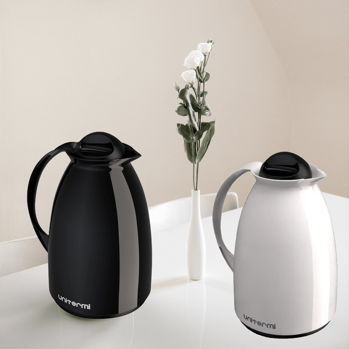 Kit 2 Garrafa Térmica Mesa Florença 650ml Café Com Leite