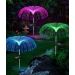 Kit 2 Luminária Solar Decorativa Colorido Luzes LED Jardim