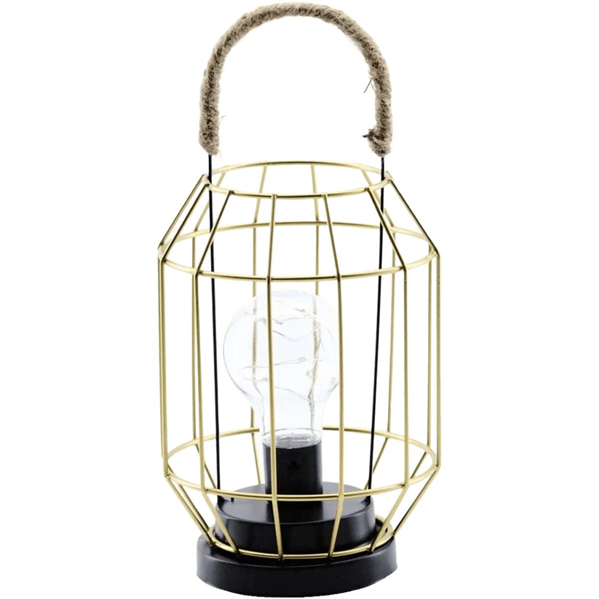 Kit 2 Luminária Vintage Dourada Decoração Industrial De 27cm