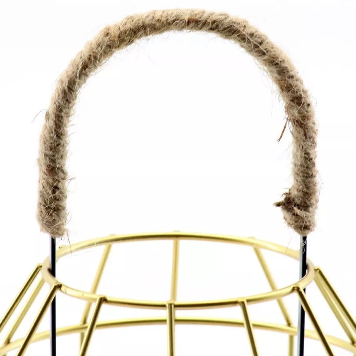 Kit 2 Luminária Vintage Dourada Decoração Industrial De 27cm