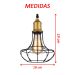 Kit 2 Pendente De Aço Taschibra 40w Vintage 185 Preto Lustre