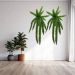 Kit 2 Planta Artificial Ornamental Samambaia Exótica 1,10M
