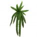 Kit 2 Planta Artificial Ornamental Samambaia Exótica 1,10M