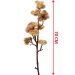 Kit 2 Plantas Artificiais Mamonas Marrom Enfeite Jardim 70cm