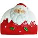 Kit 2 Porta Guardanapo Decorativo Papai Noel Natal Cerâmica