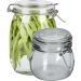 Kit 2 Potes De Vidro Hermético Mantimentos Vedação Conserva
