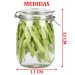 Kit 2 Potes De Vidro Hermético Mantimentos Vedação Conserva