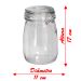 Kit 2 Potes De Vidro Hermético Tampa Vedação Conserva 1L