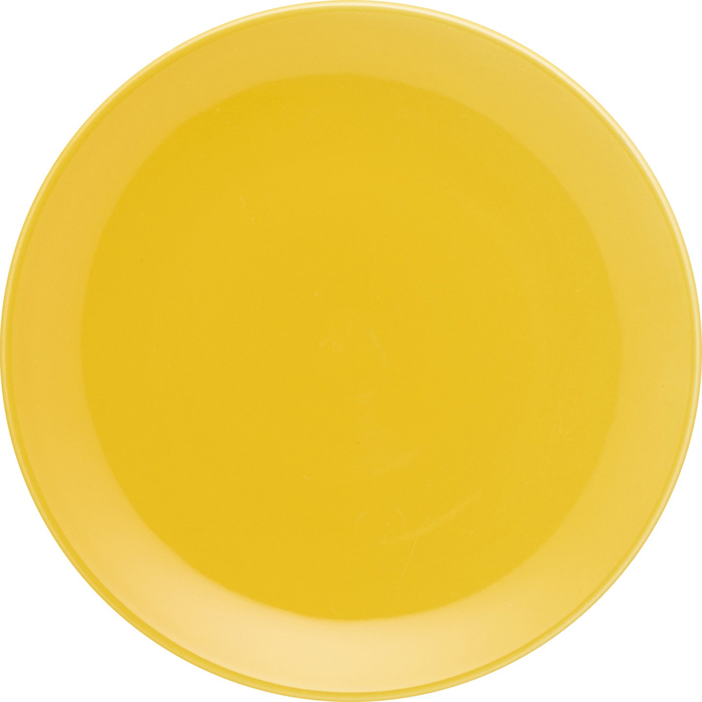 Kit 2 Pratos De Sobremesa Unni Yellow Oxford® Cerâmica 19cm