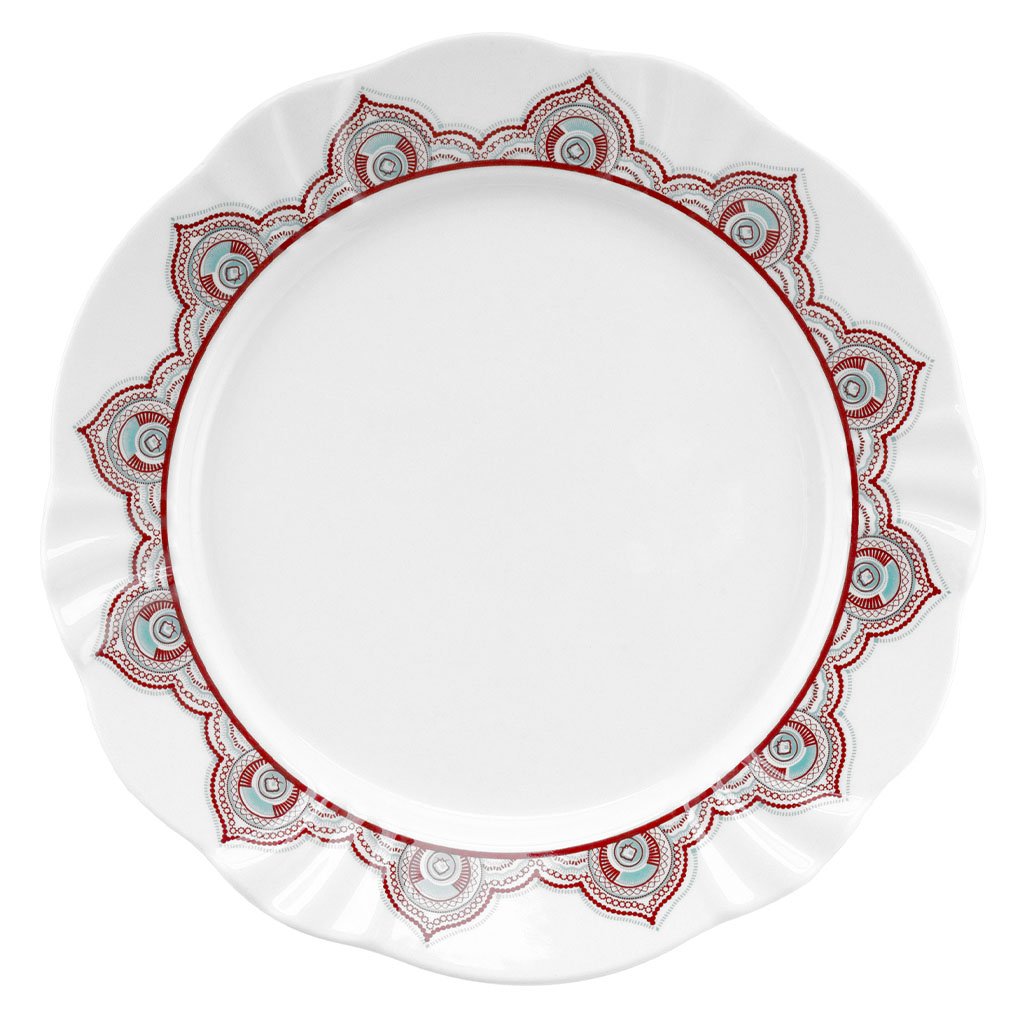Kit 2 Pratos de Sobremesa Soleil Talismã Oxford® Porcelana 23cm