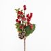 Kit 2 Ramo Artificial Frutas Vermelhas Decoração Natal 28cm