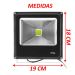 Kit 2 Refletores Led Holofote Externo Jardim Muro 20w Verde