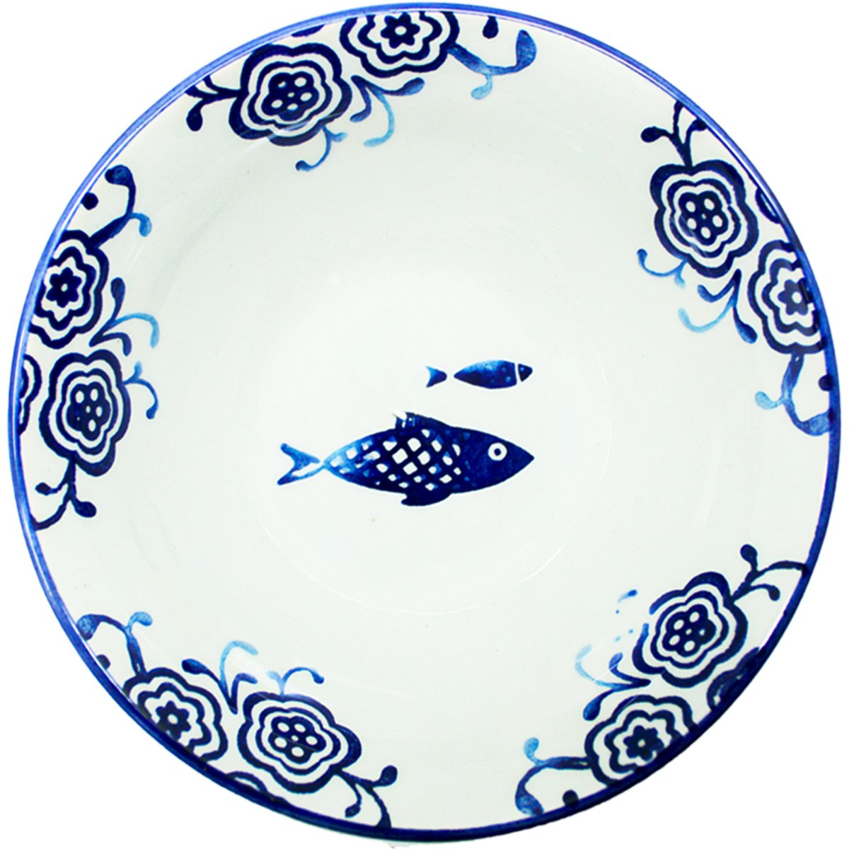 Kit 2 Tigela Sobremesa Bowl Peixe Praia Oceano Náutico 300ml
