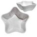 Kit 2 Tigelas Bowl Melamina Estrela Branca 1,500Ml