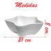 Kit 2 Tigelas Bowl Melamina Estrela Branca 1,500Ml