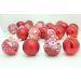 Kit 24 Bolas Árvore De Natal Decoração Maleta Vermelha 55mm
