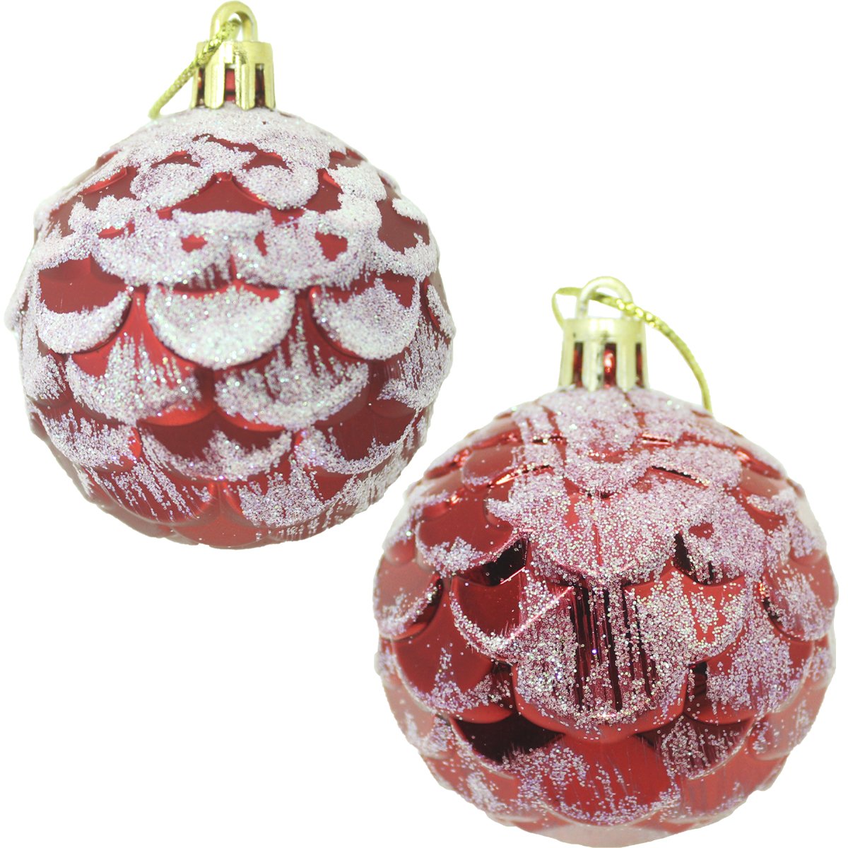 Kit 24 Bolas Árvore De Natal Decoração Maleta Vermelha 55mm