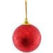 Kit 24 Bolas Enfeite Árvore Natal Vermelha Glitter 4,8cm