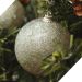 Kit 24 Bolas Enfeite Natalino Árvore Natal Glitter Dourado 70mm