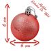 Kit 24 Bolas Natalinas Enfeite Árvore de Natal Vermelho 6cm
